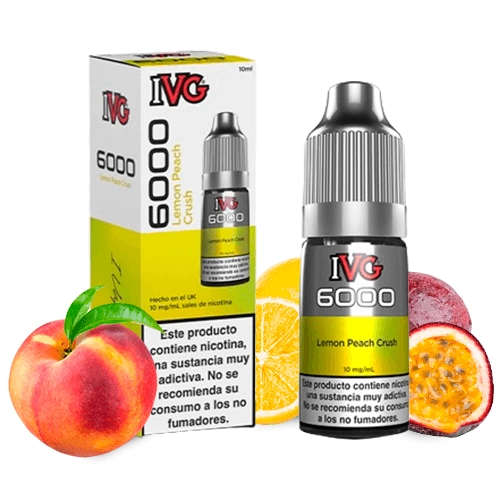 Lemon Peach Crush 10PCS BOX 20mg 10ml IVG 6000