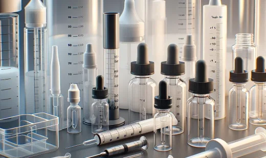 DALL·E-2023-12-20-12.41.42-An-image-of-vape-measurement-tools-and-plastic-containers-in-a-realistic-setting.-The-tools-include-various-measuring-instruments-such-as-pipettes-sy-520×310