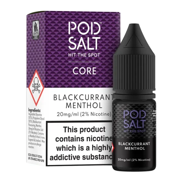 Blackcurrant Menthol 5vnt dežė Pod Salt Core