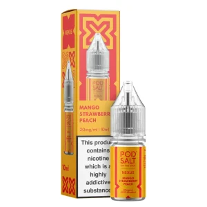 Mango Strawberry Peach 5vnt dežė 10ml 20mg Pod Salt Nexus