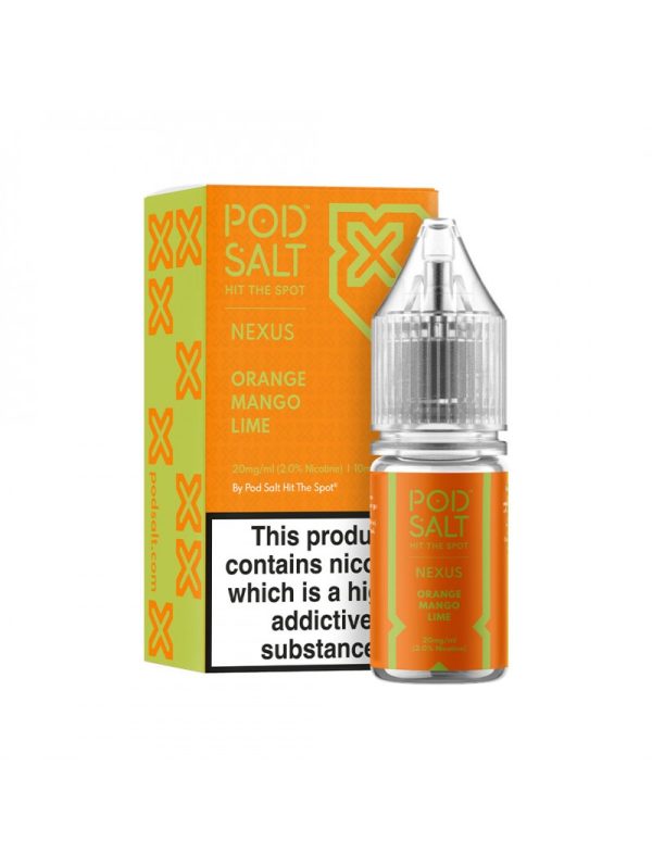 Orange Mango Lime 5vnt dežė 10ml 20mg Pod Salt Nexus