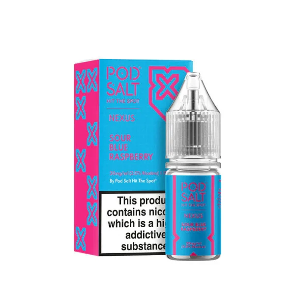 Sour Blue Raspberry 5vnt dežė 10ml 20mg Pod Salt Nexus