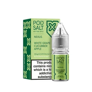 White Grape Cucumber Apple 5vnt dežė Pod Salt Nexus