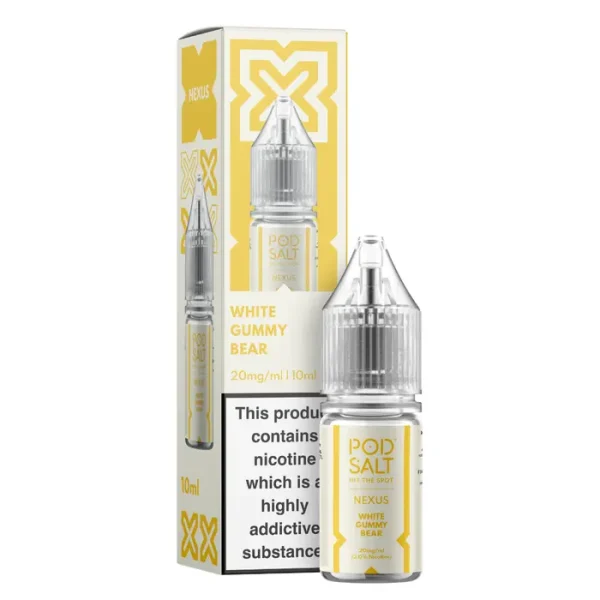 White Gummy Bear 5vnt dežė 10ml 20mg Pod Salt Nexus